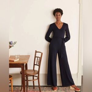 NWT Elegant Navy Ponte Jumpsuit